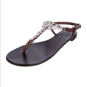 Giuseppe Zanotti embellished sandals Sz 9/39.